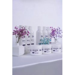 Intensywna kuracja regenerująca do włosów zniszczonych mini zestaw KERATIN SILK