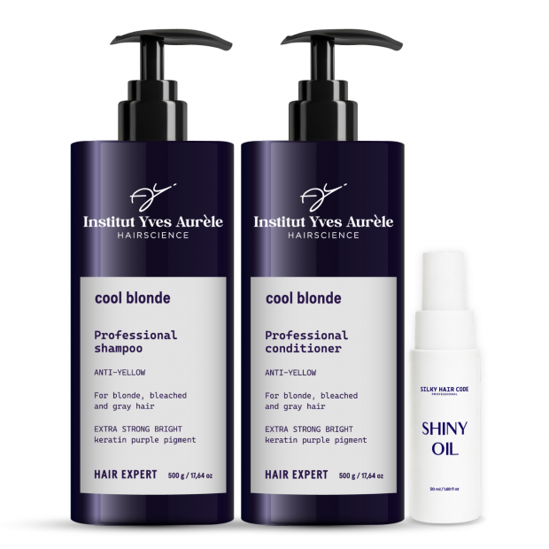 Rytuał pielęgnacyjny premium do włosów blond + regenerujący olejek do włosów W PREZENCIE